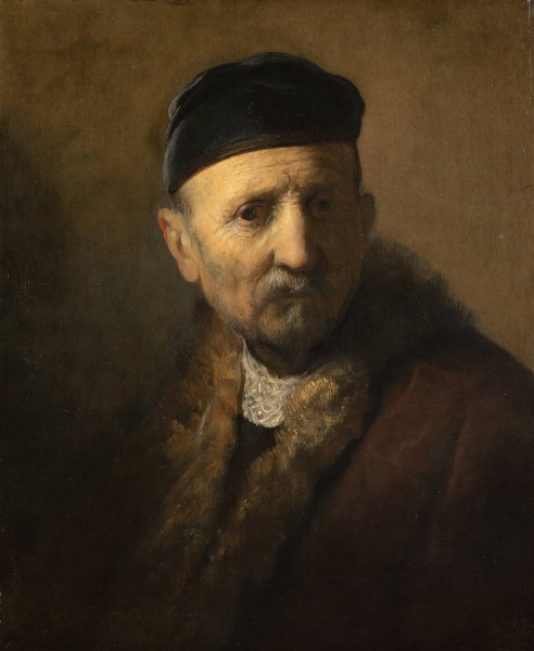 Tronie of an Old Man  by Rembrandt Van Rijn - Hand-Painted Oil Painting Reproduction