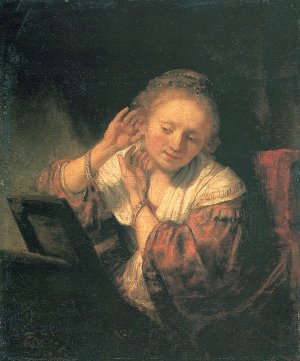 Young Woman at a Mirror