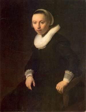 Young Woman in a Chair by Rembrandt Van Rijn Oil Painting