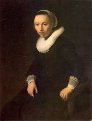 Young Woman in a Chair Oil painting by Rembrandt Van Rijn