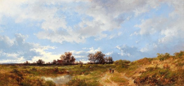 Main Product Photo of Open Landscape Painting by Remigius Adrianus Van Haanen