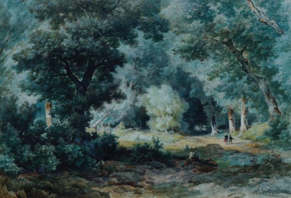 Waldinneres  by Remigius Adrianus Van Haanen - Hand-Painted Oil Painting Reproduction