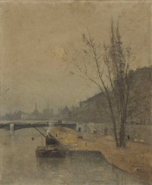 La Seine au pont de Solferino by Rene Billotte Oil Painting