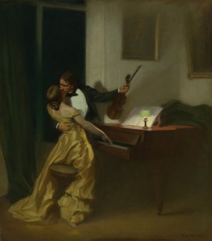 Kreutzer Sonata by Rene Francois Xavier Prinet Oil Painting