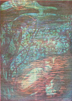 Frightened Nymph by Rene Georges Hermann-Paul Oil Painting