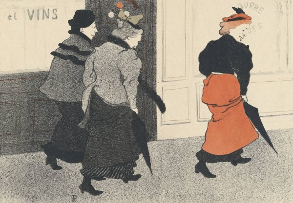 Milliners  by Rene Georges Hermann-Paul - Hand-Painted Oil Painting Reproduction