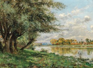 Near Fontainebleau by Rene Maurice Fath Oil Painting