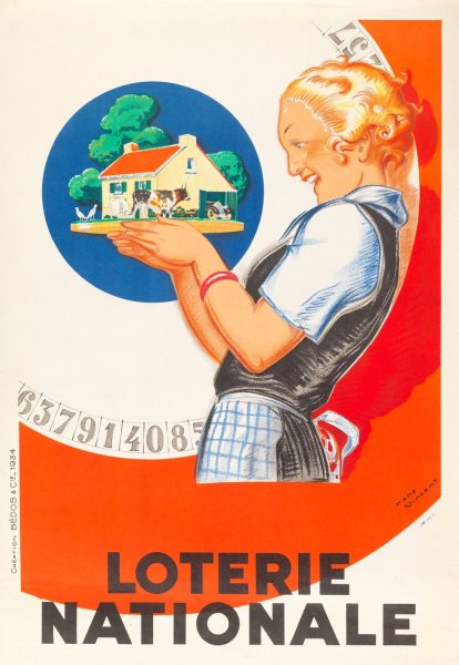 Main Product Photo of Loterie Nationale  Painting by Rene Vincent