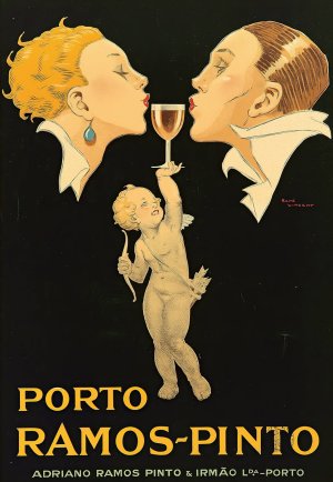 Porto Ramos-Pinto by Rene Vincent Oil Painting