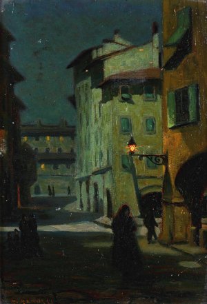 Plenilunio by Renuccio Renucci Oil Painting