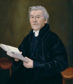Reverend Ammi Ruhamah Robbins by Reuben Moulthrop Oil Painting