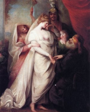Charmain and the Soothsayer by Rev. Matthew William Peters Oil Painting