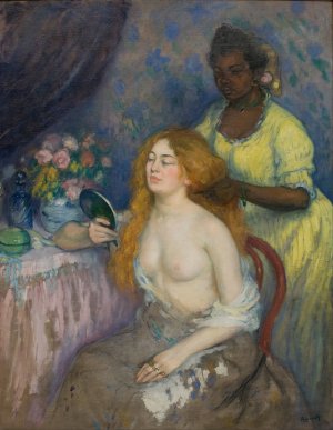 La Toilette by Ricard Canals I Llambi Oil Painting