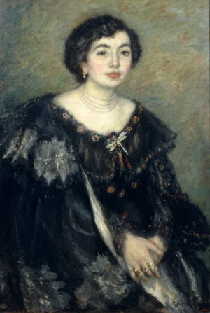 Mrs Amouroux by Ricard Canals I Llambi Oil Painting