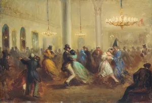 The Baile de Capellanes by Ricardo Balaca Oil Painting