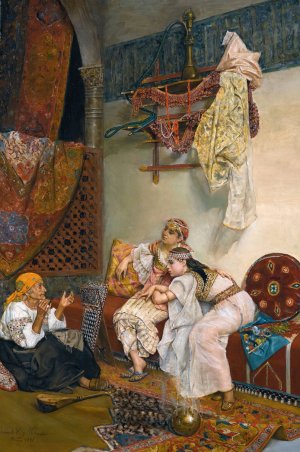 The Storyteller by Ricardo Villegas Cordero Oil Painting
