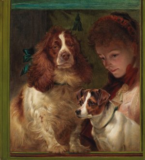 Lucky Dogs by Richard Ansdell Oil Painting