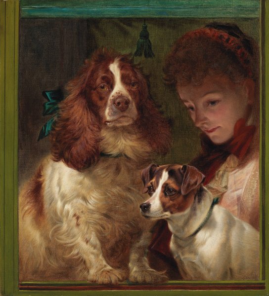 Main Product Photo of Lucky Dogs  Painting by Richard Ansdell