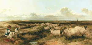 Lytham Common by Richard Ansdell Oil Painting