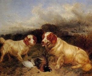 Rover and Ruby by Richard Ansdell Oil Painting