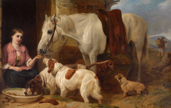 Main Product Photo of The Crofter's Daughter  Painting by Richard Ansdell