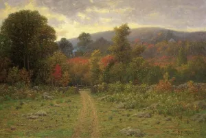 Toward the Close of an Autumn Day by Richard B. Gruelle - Oil Painting Reproduction