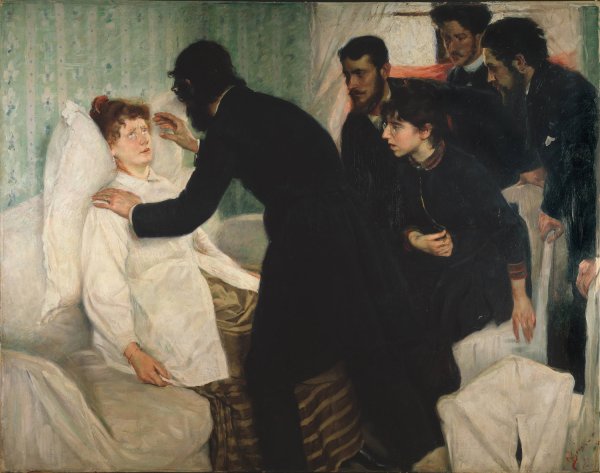 Hypnotic Seance  by Richard Bergh - Hand-Painted Oil Painting Reproduction