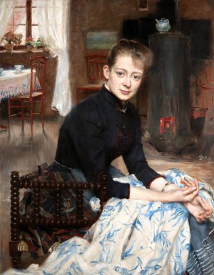 Ma femme by Richard Bergh Oil Painting