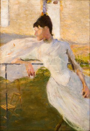 Portrait of Julia Beck by Richard Bergh Oil Painting
