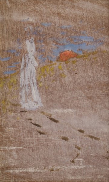 Sketch for The Girl and Death  by Richard Bergh - Hand-Painted Oil Painting Reproduction