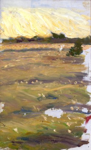 Sketch for The Knight and the Maiden by Richard Bergh Oil Painting
