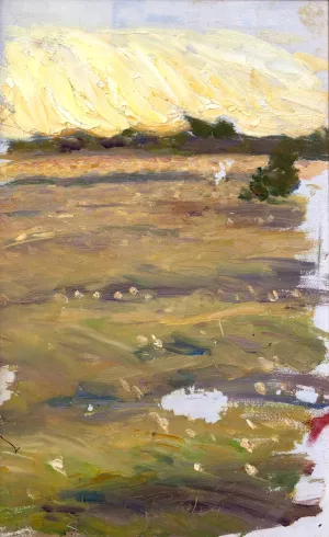 Sketch for The Knight and the Maiden by Richard Bergh Oil Painting