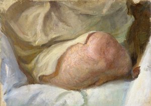 Study for Gustaf FrOding's Knee by Richard Bergh Oil Painting