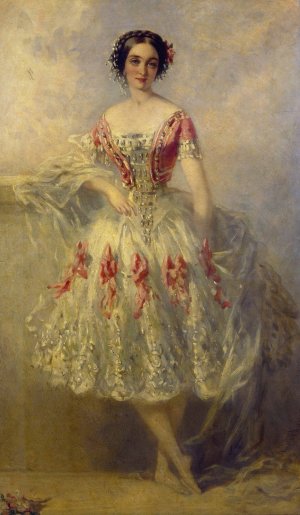 Portrait Of Marie-Adeline Plunkett by Richard Buckner Oil Painting