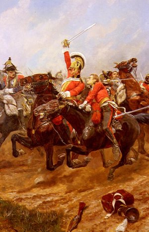Life-Guards Charging At The Battle Of Waterloo