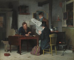 Waiting for the Stage by Richard Caton Woodville Oil Painting