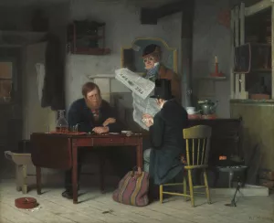 Waiting for the Stage by Richard Caton Woodville Oil Painting