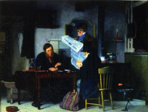 Waiting for the State by Richard Caton Woodville Oil Painting