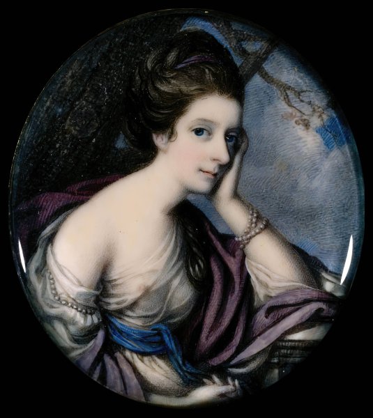 Main Product Photo of Portrait of Mrs. Floyd  Painting by Richard Cosway