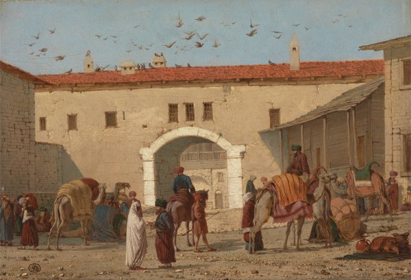 Main Product Photo of Caravanserai at Mylasa in Asia Minor Painting by Richard Dadd