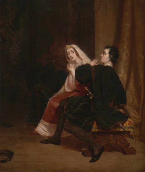 Main Product Photo of Hamlet and his Mother; The Closet Scene Painting by Richard Dadd