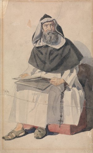 Portrait of a Monk by Richard Dadd Oil Painting
