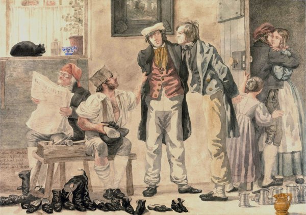 Main Product Photo of Settling the Disputed Point  Painting by Richard Dadd