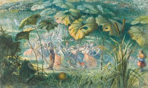 In Fairy Land - An Elfin Dance by Richard Doyle Oil Painting