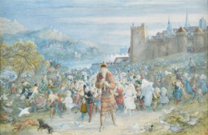 The Pied Piper of Hamelin by Richard Doyle Oil Painting