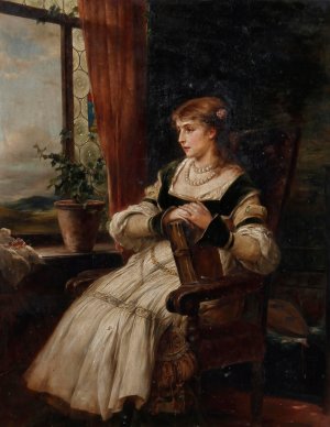 Expectation by Richard Eisermann Oil Painting