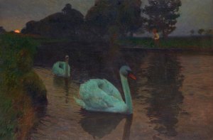 Late Homecoming by Richard Eschke Oil Painting