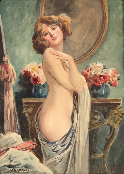 Main Product Photo of Junge Schonheit Painting by Richard Geiger