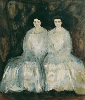 Die Schwestern Karoline und Pauline Fey by Richard Gerstl Oil Painting