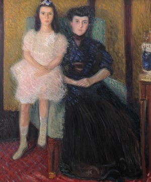 Mutter und Tochter by Richard Gerstl Oil Painting